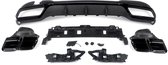 Achterbumper Diffuser Deluxe - Voor Mercedes E-Klasse W212 (2014-2016) - AMG E63 Stijl - Glanzend Zwart - Auto Accessoires