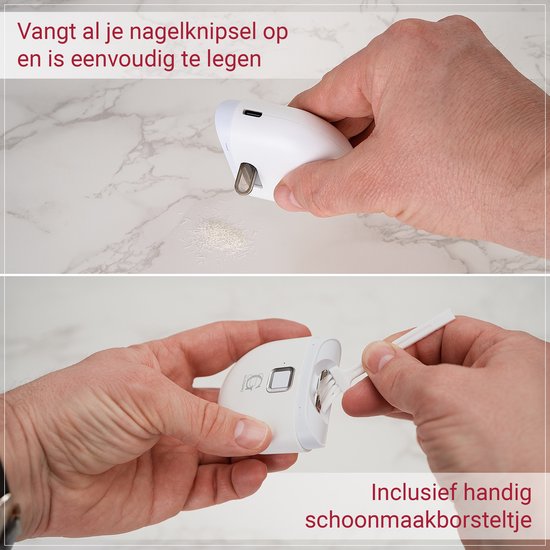Pince à ongles électrique professionnel - Coupe-ongles automatique pour Adultes et bébés - Ciseaux à doigts et orteils - Coupe-pédicure pour Ongles épais - Couleur : Wit