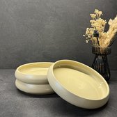 Soepkommen Porselein - Diepe Borden Crème Voor Pasta, Soep, Dessert Navaris Porseleinen Dinerborden Set Van 2