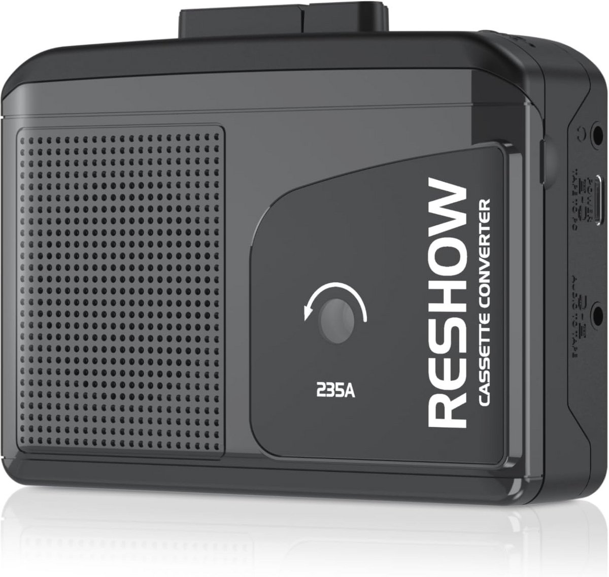 Draagbare cassettespeler met ingebouwde luidspreker en hoofdtelefoonaansluiting - cassette naar MP3 converter