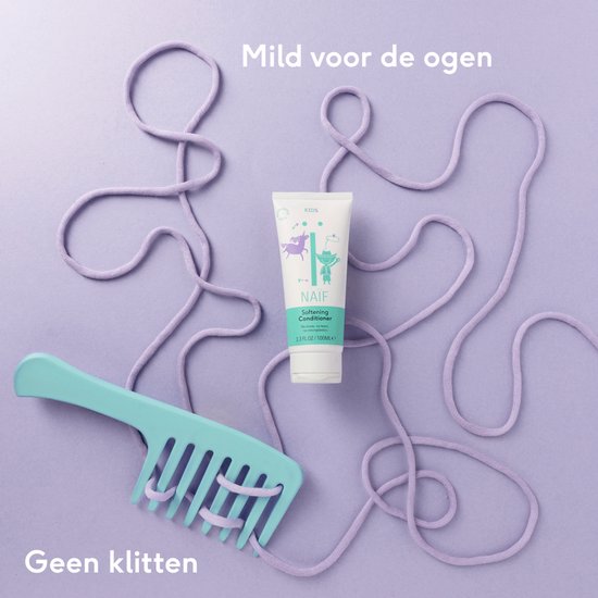 Naïf - Verzachtende Conditioner Voordeelset - voor Kinderen - met natuurlijke ingrediënten - 4x100ml van Merkloos — afbeelding 2