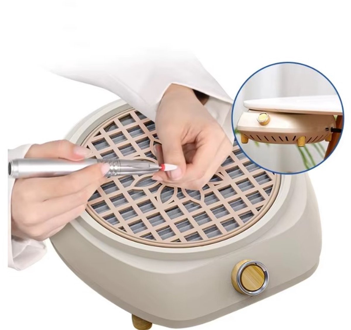 EYZ 100 W Professionele nagel vacuümreiniger, Nagelafzuiger, nagelstofafzuiger, nagelstofzuiger 5000 tpm manicure vacuümreiniger, geschikt voor nagelsalons en individuen