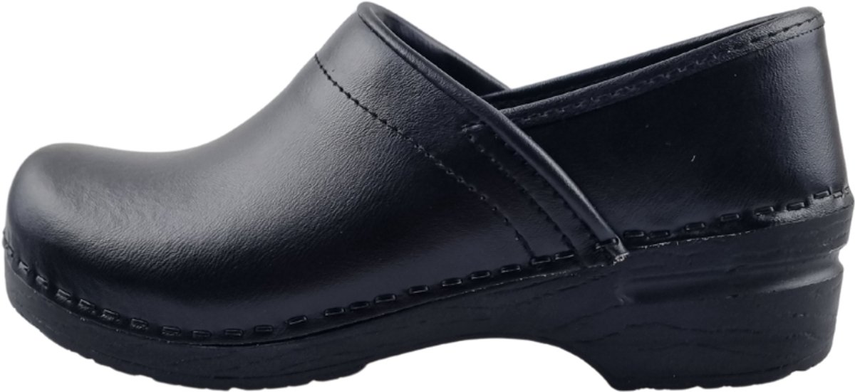 Werkklompen - Schoenklompen - Zorgklompen - PU zool met dichte hiel - Unisex klompen - TRAA - Zwart - maat 44