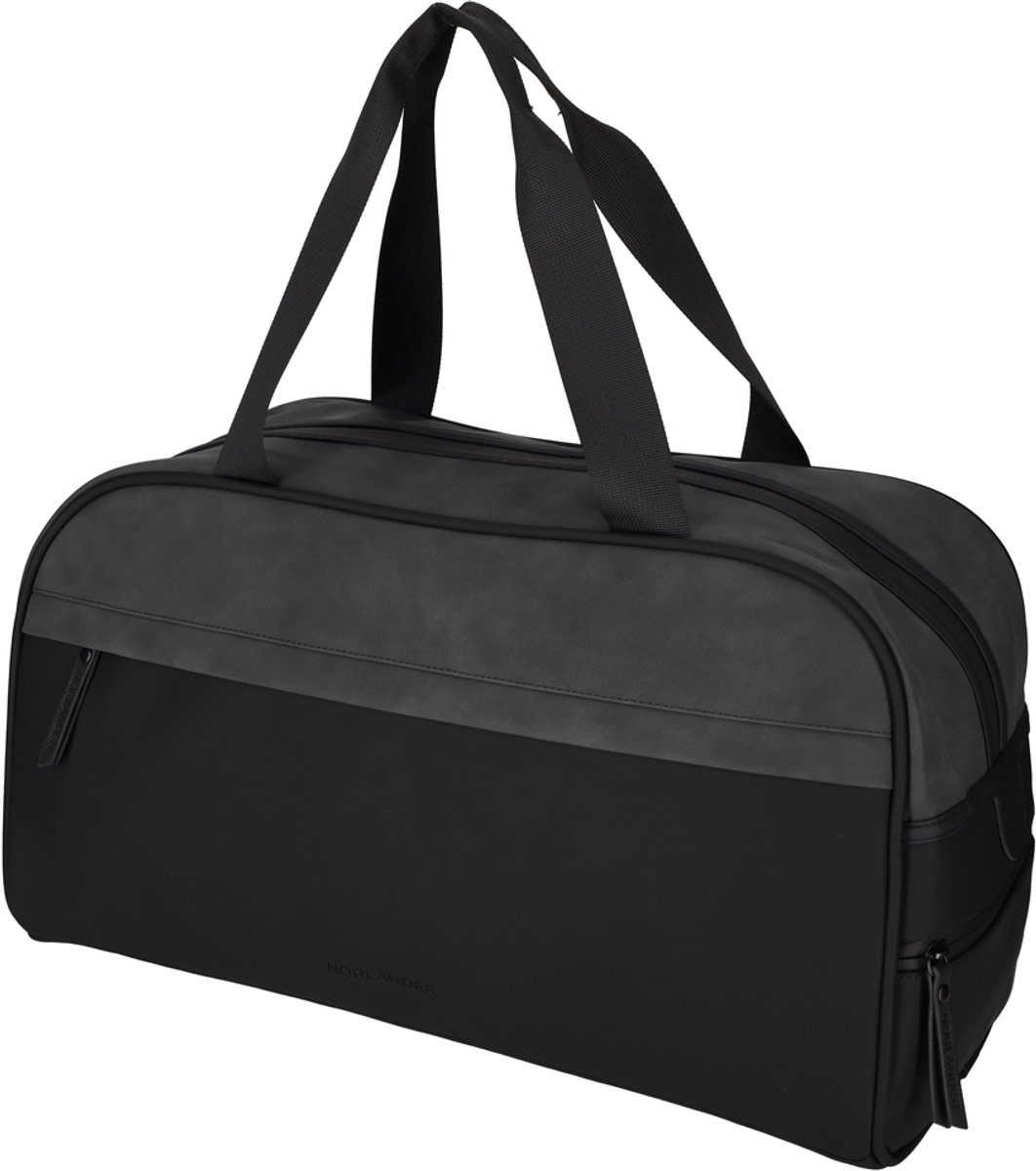 Norlander PU Retro Sporttas Napolitana - 32 Liter - Zwart