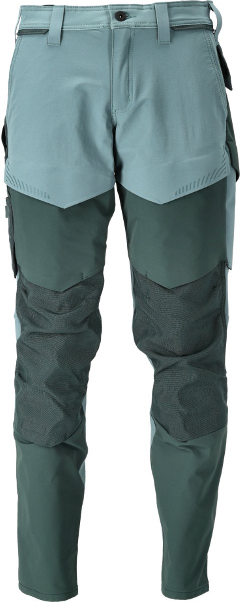 Mascot Customized Broek met kniezakken 22379-311 - lichtbosgroen/bosgroen - C54 - 82