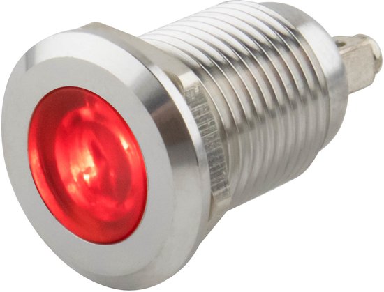 Indicateur LED | ø 12 mm. | 6-24 volts DC/ CA | Version rouge