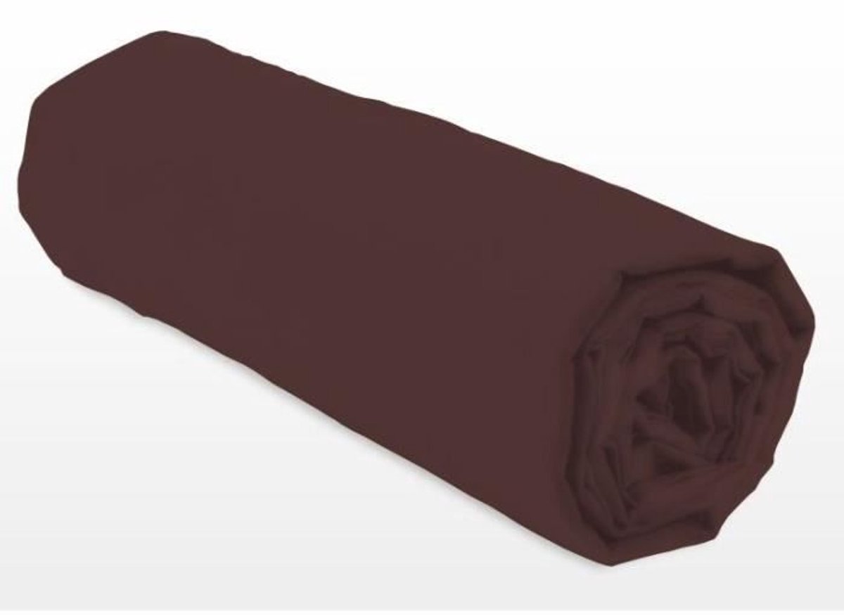 Hoeslaken - LOVELY HOME - LH71599 - 160 x 200 + 25 cm - Bruin