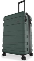 Bol.com Handbagage koffer 55x40x20 - 43L - Spinner wielen - Lichtgewicht Trolley - TSA Slot - Norix - Forest Green aanbieding