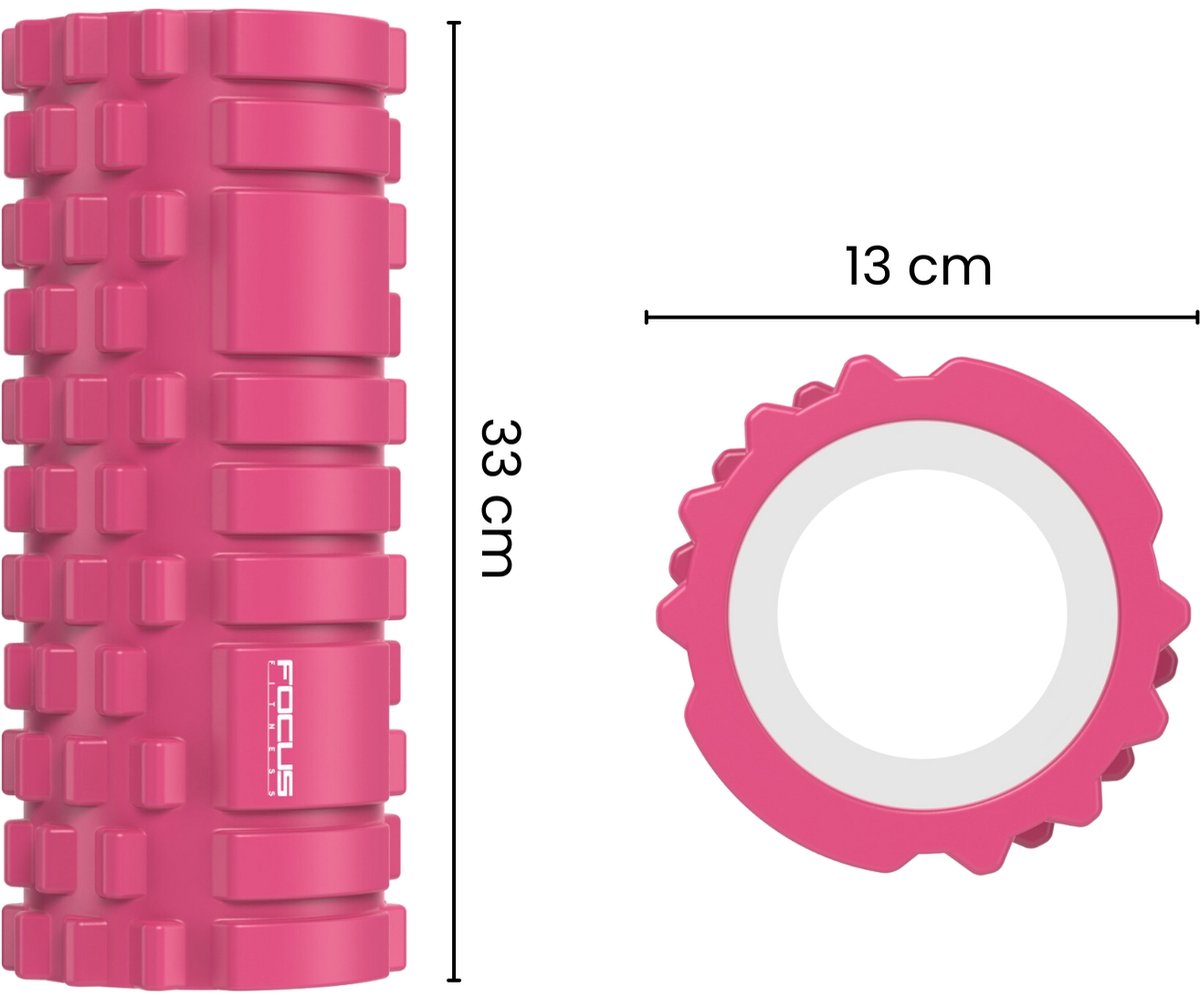 Foam Roller - Focus Fitness - 33 cm - Roze thumbnail 2