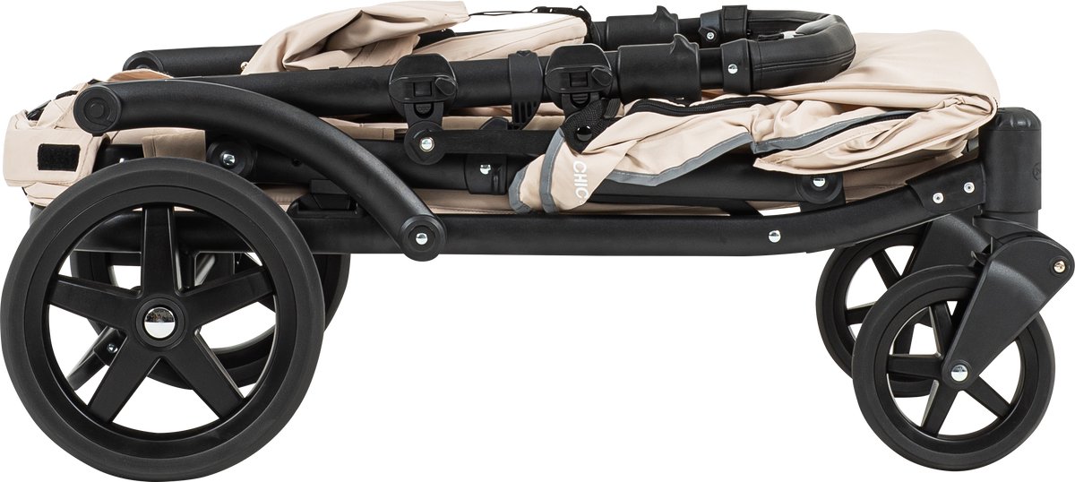Pronto Stroller Opvouwbare Duowagen Sand Beige - afbeelding 3
