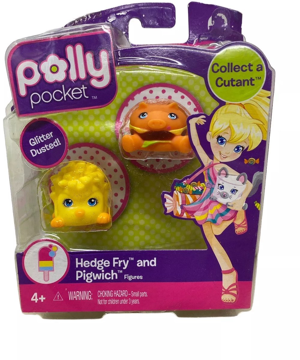 Polly Pocket T3562 Cutants Twee-pack Electropop Wereld Cutant Hedge Fry And Pigwich
