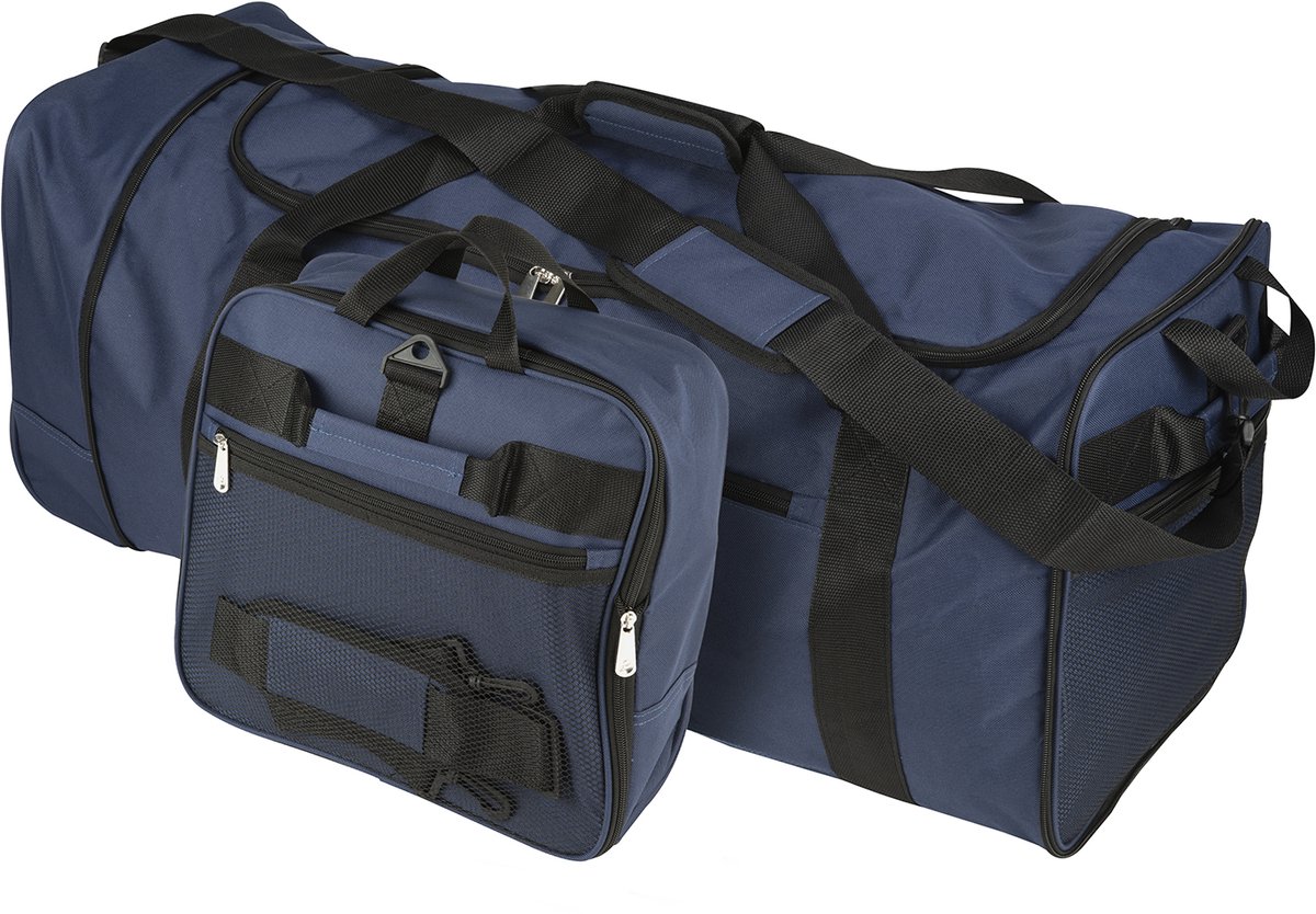 Princess Traveller Amalfi - Weekendtas - Opvouwbaar - 80 liter inhoud - Navy - 2 skatewielen