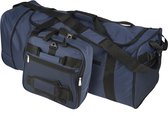 Princess Traveller Amalfi - Weekendtas - Opvouwbaar - 80 liter inhoud - Navy - 2 skatewielen