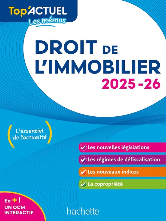 Top'Actuel Droit de l'immobilier 2025-2026 - cover