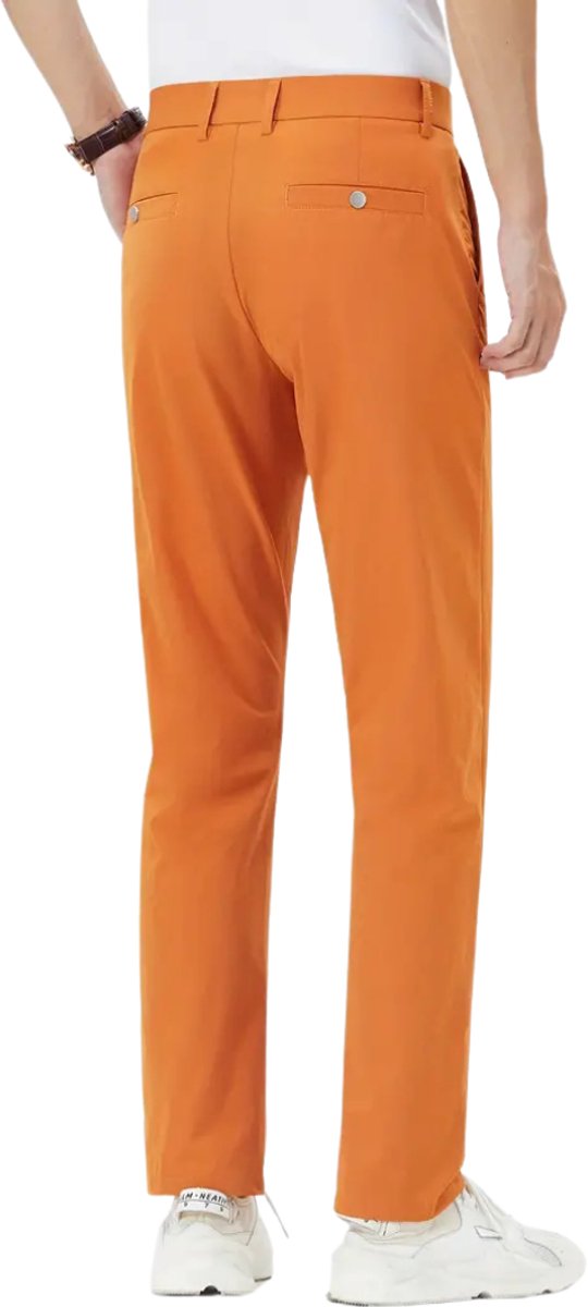 Nivard Golfbroek Heren - Golfkleding - Golfen - Golf Accessoires - Nette Pantalon - Rood Oranje L - Maat 50 van Nivard — afbeelding 4