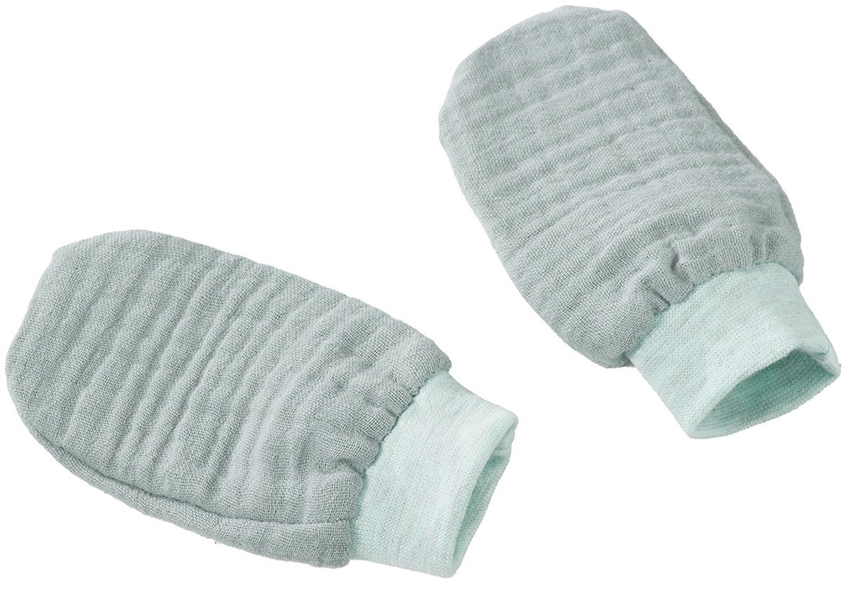 Cottonbaby krabwantjes - soft oudgroen - newborn