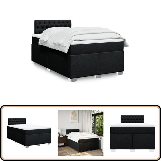 VidaXL Bedframe metaal zwart 120x200 cm kopen? Vergelijk de beste prijs op
