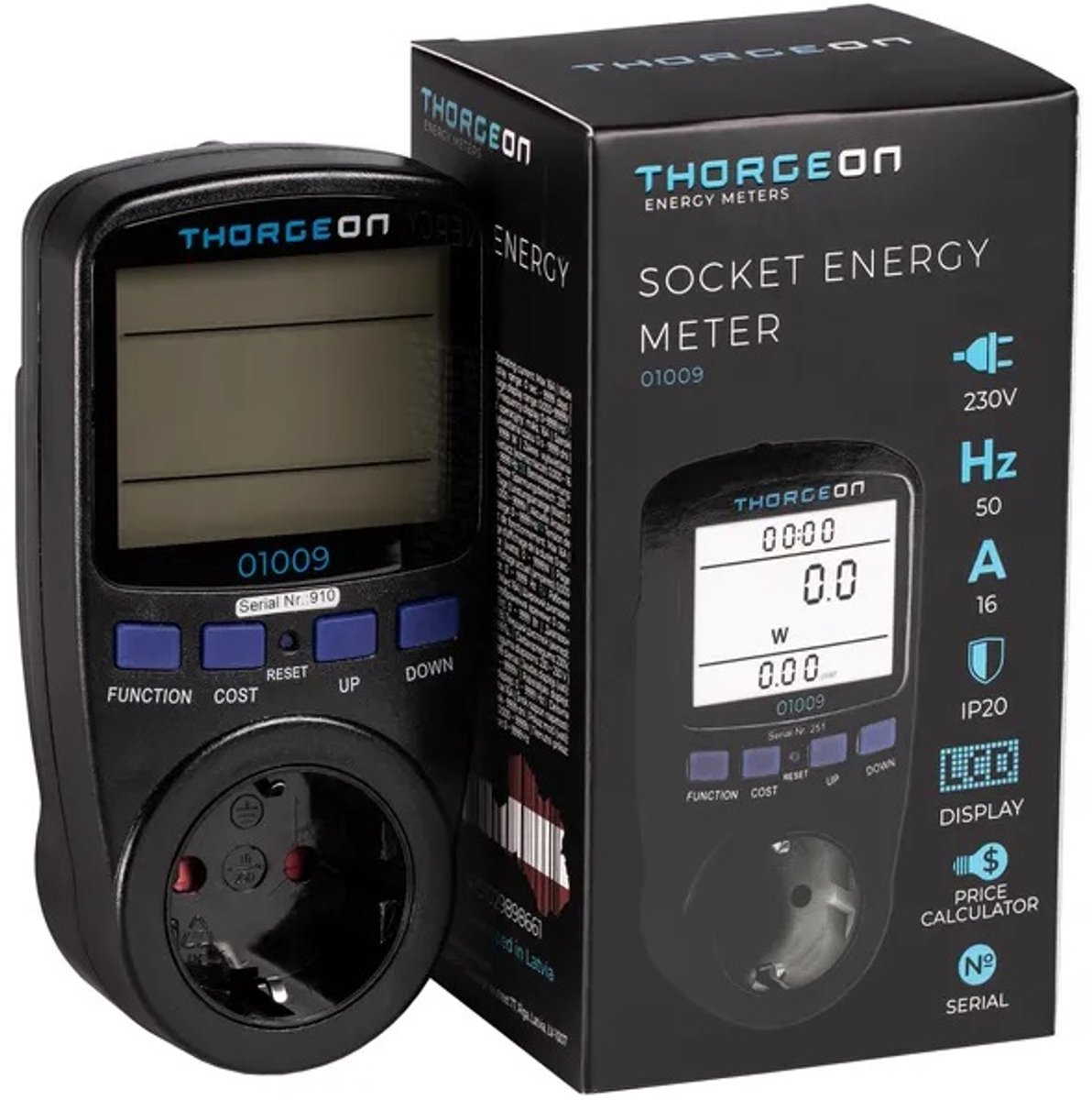 Elektriciteitmeter NL - Energiemeter Verbruiksmeter - P1 Meter - Multimeter - Kwh Meter