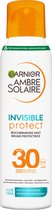 Garnier Ambre Solaire Invisible Protect Mist Zonnebrandspray SPF30 - Transparante formule - Waterresistent – Aloë Vera – 150 ml