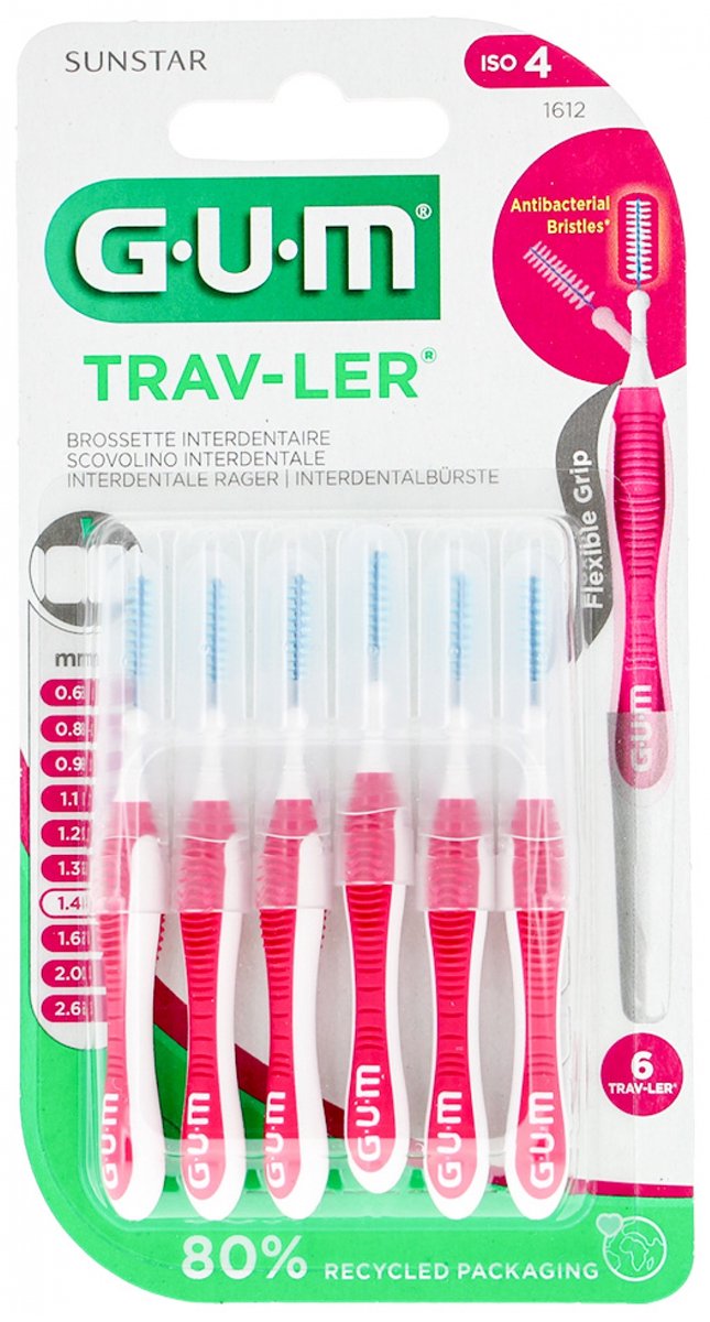 Goedkoopste GUM Trav-ler ragers 1,4 mm magenta - 6st