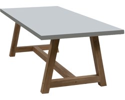 Tuintafel Rock 235x95cm | Beton & Acacia Teaklook