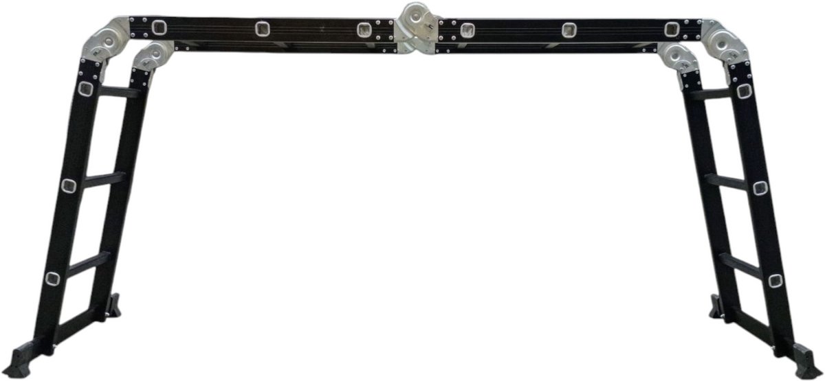 SCT - Ladder - 4x3 Multi Vouwladder - telescoopladder - Zwart – foto 3