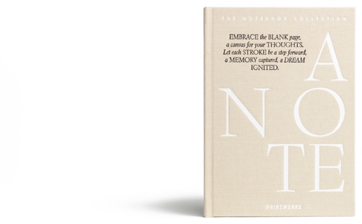 Printworks Notitieboek - Just a Note - Beige