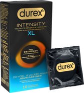 Bol.com Durex Intensity Condooms 10st XL - Nieuwste generatie ultradunne latexvrije condooms voor mannen – Gedeelde lichaamswarmte aanbieding
