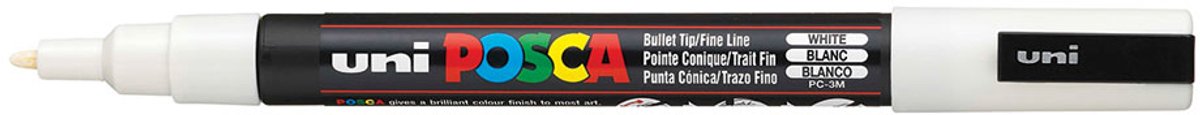 Markeerstift POSCA PC-3M Wit 6 Stuks