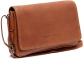 Chesterfield Forano Washed Waxed Pull Up Schoudertas - Cognac
