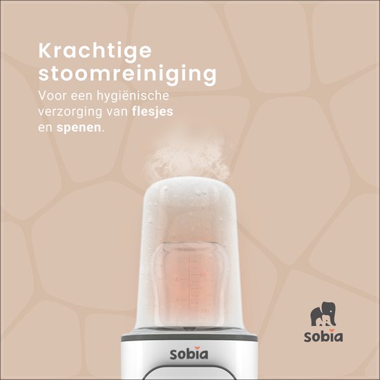 Sobia 8-in-1 Flessenwarmer - Snel opwarmen, warmhouden en steriliseren - Flessenwarmer - Incl gratis E-Book - Verwarming van vloeistoffen en eten van Sobia® — afbeelding 3