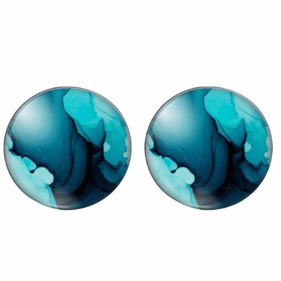 Clip Oorbellen -Groen- 18 mm--geen gaatje- Charme Bijoux