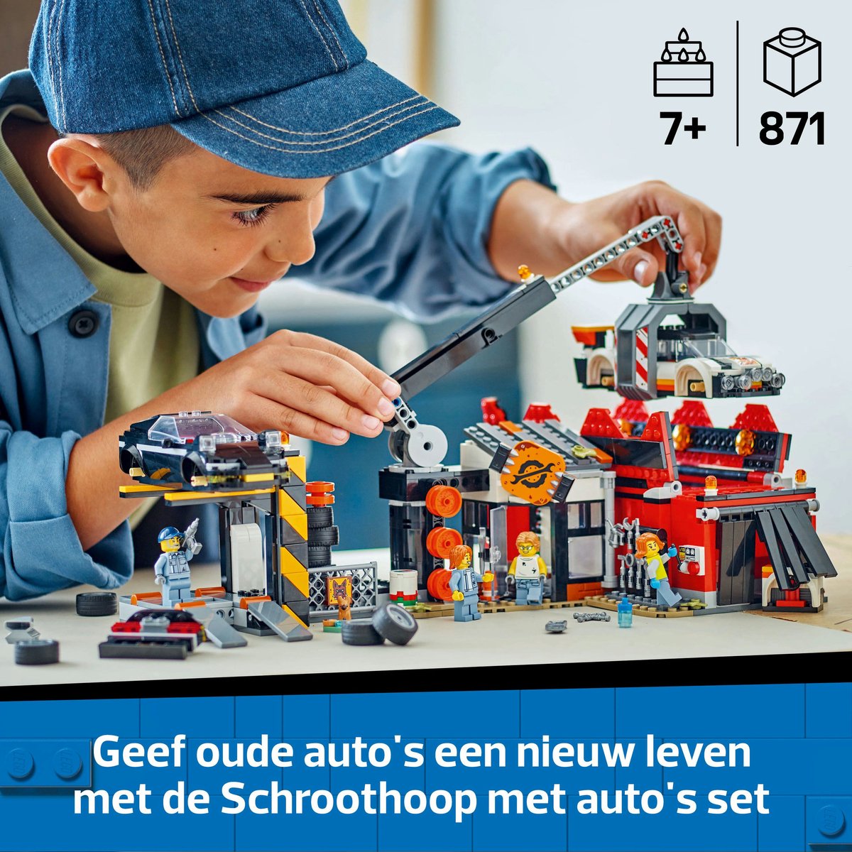 LEGO City Schroothoop met auto's set vanaf 7 jaar - 60472 — cadeau in Spellen & Speelgoed - foto 6