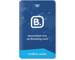 Smarty Cards Reizen - Booking.com Review Kaart - NFC - Reizen - Perfect voor Hotels en Verhuur