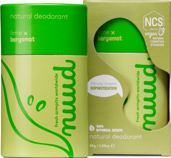 Nuud Natural Lime & Bergamot Deodorant Stick
