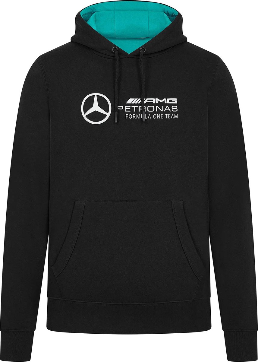 Mercedes 3D Logo Hoody L AMG George Russel Kimi Antonelli Formule 1 Zwart