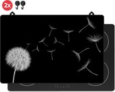 KitchyMist Inductie Beschermer 80x52 cm - Paardenbloem Pluisjes - Kookplaat Beschermer - Afdekplaat voor Kookplaat - Inductie Mat - Spatscherm Achterwand Keuken