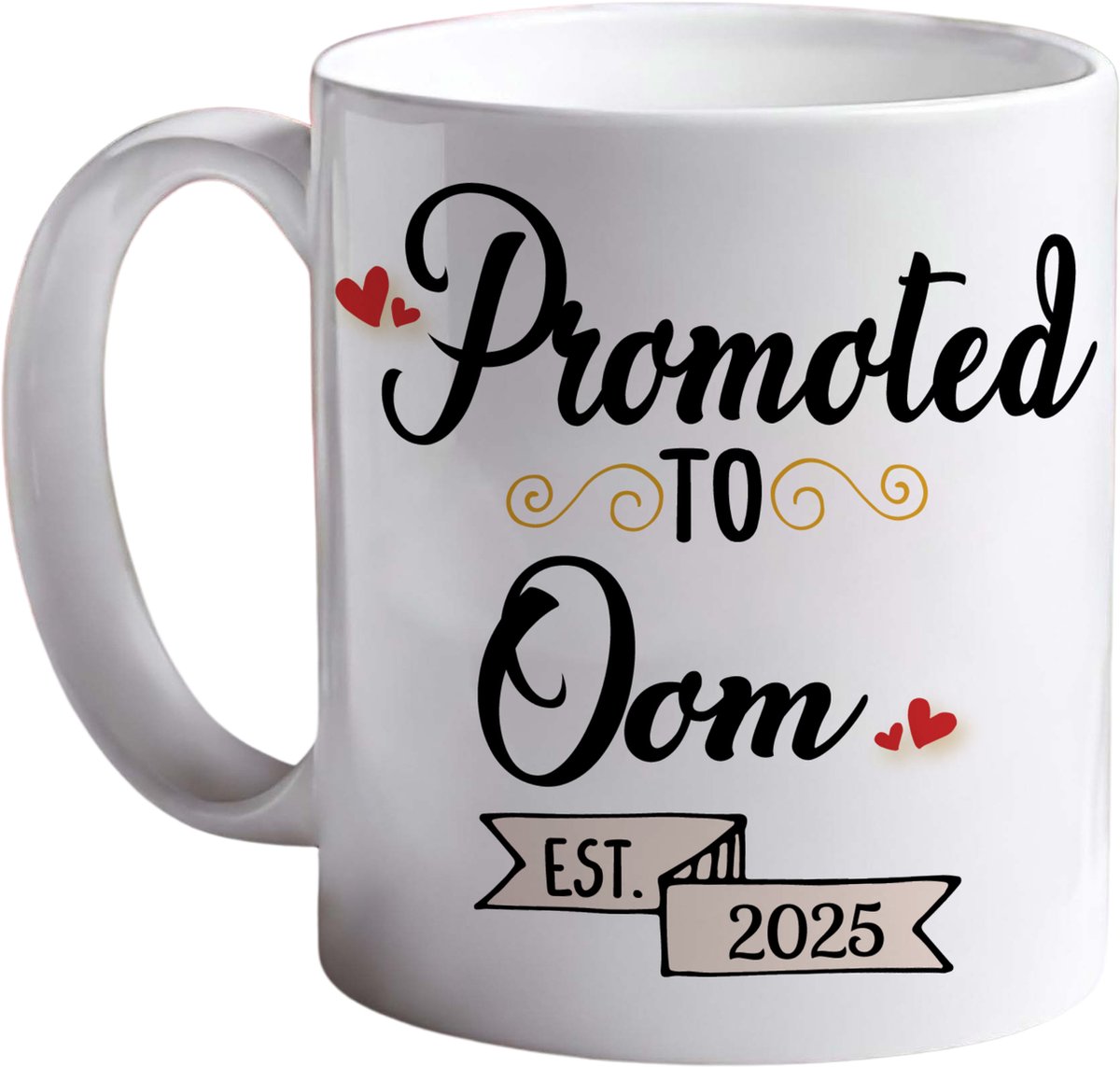 Mok Promoted to Oom - Beker - Kraamcadeau - Cadeau voor Oom - Gratis Inpak Service