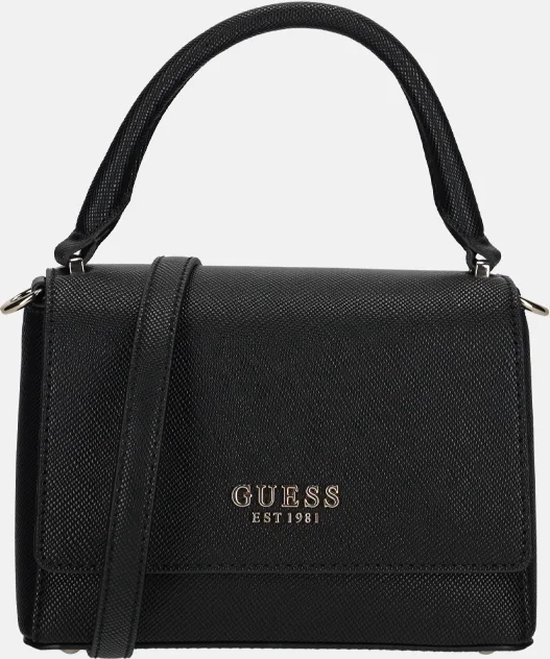 GUESS Sac à main Sac de soirée Fedana Top Handle Flap Bag Black Noir