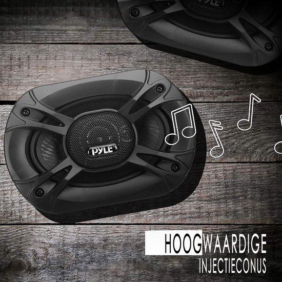 Pyle Auto Luidsprekerset - 3 Weg Universele Auto Speakers - Triaxiale
