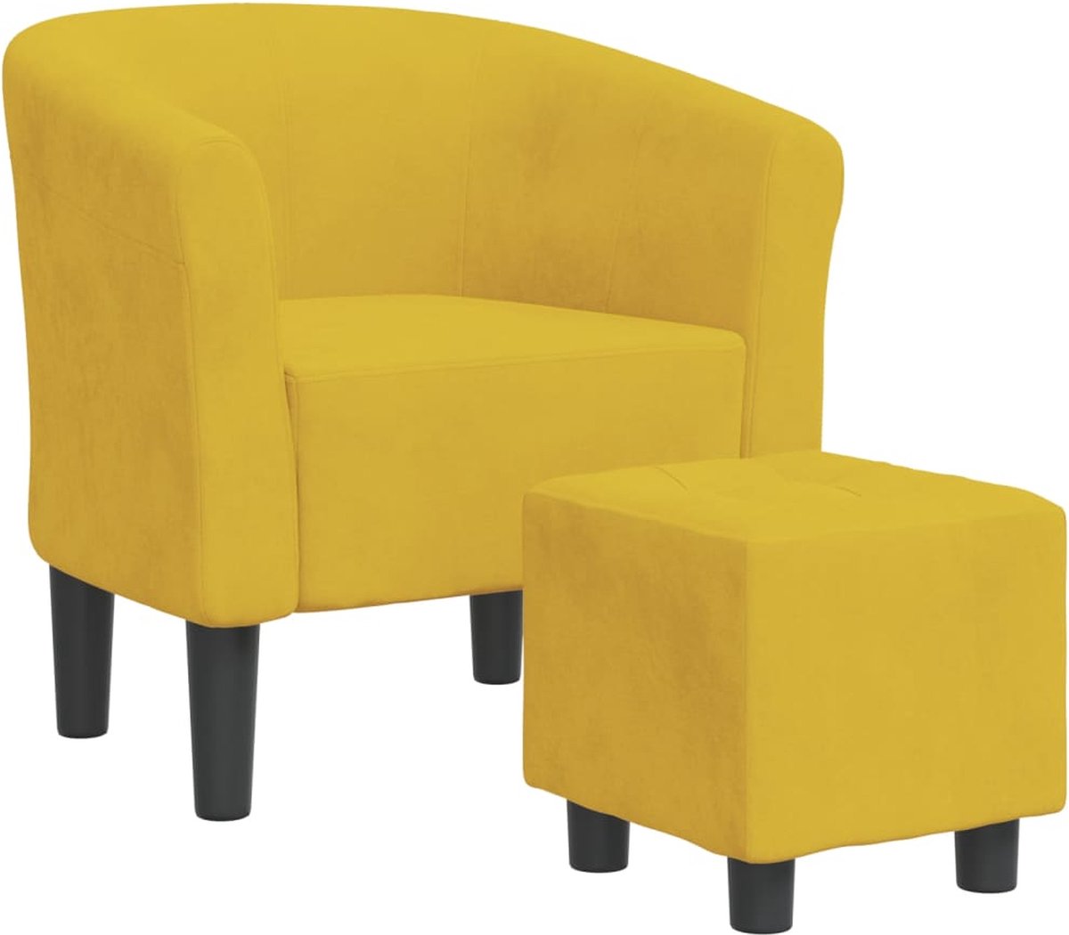 GranMaison Fauteuil - Relaxzetel - Relaxstoel - Relaxfauteuil - Stoel - Voor één Persoon - Geel