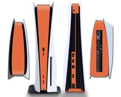 Gadgetpoint - Console Sticker Strip voor PS5, PlayStation 5 - Performance Gaming Skin - Bescherming Accessoires - Oranje
