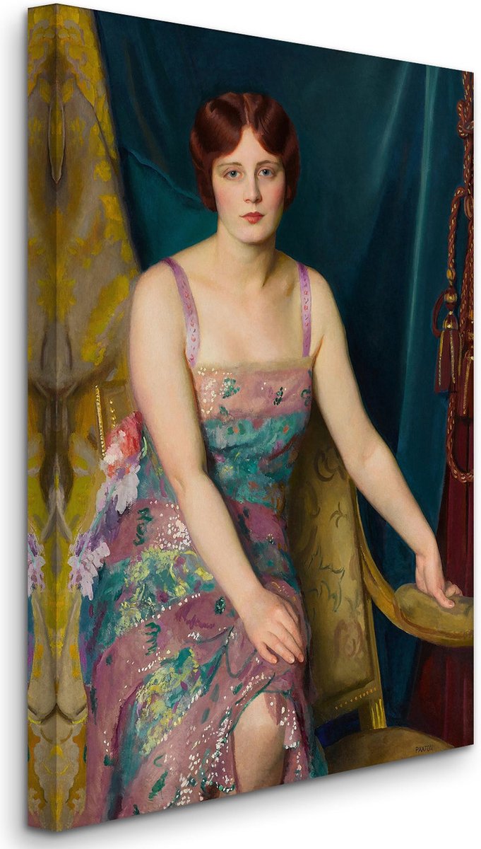 Reproduction Tableau William McGregor Paxton – Paillettes, Impression Toile Art Mural