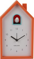 Karlsson Wekker Modern Cuckoo - Helderoranje - 6x12x20cm - Scandinavisch - Wekker voor slaapkamer - Wekkers