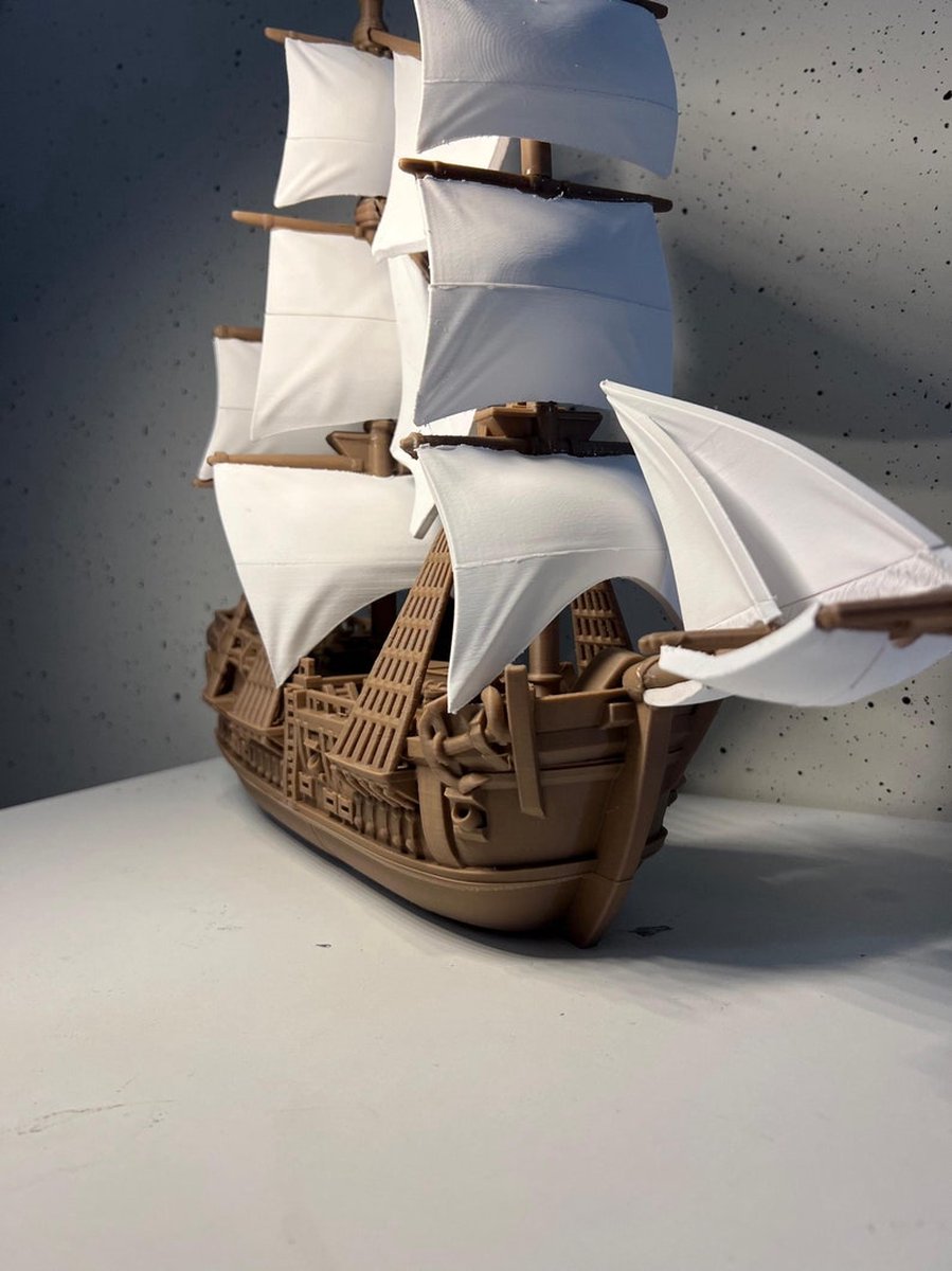Boot Oud Historisch Piratenschip Model | Nautische Zeilschip Replica | Renaissance Galjoen Decor