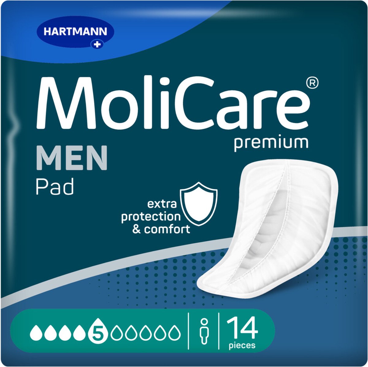 Goedkoopste Hartmann Molicare Premium Men Pads 5 druppels - 1 pak van 14 stuks
