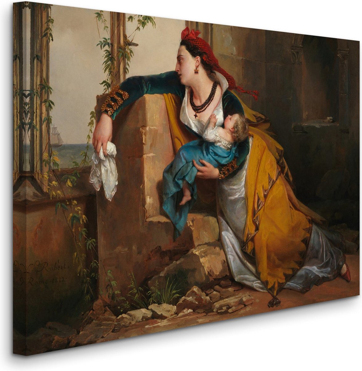 Attributed to Jean-Augustin Franquelin - The Mariner’s Wife, De Vrouw van de Zeeman (1825) - 2:3