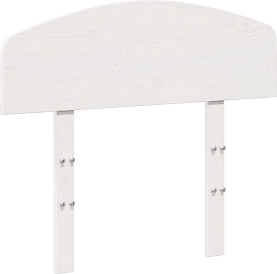 vidaXL-Tête de lit- 75 cm-pin massif-blanc