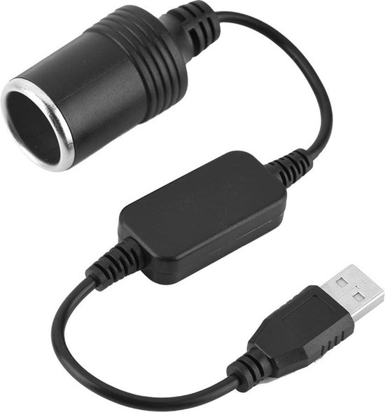 Lot De 2 Câbles Convertisseur USB A Mâle Vers Prise Allume-Cigare