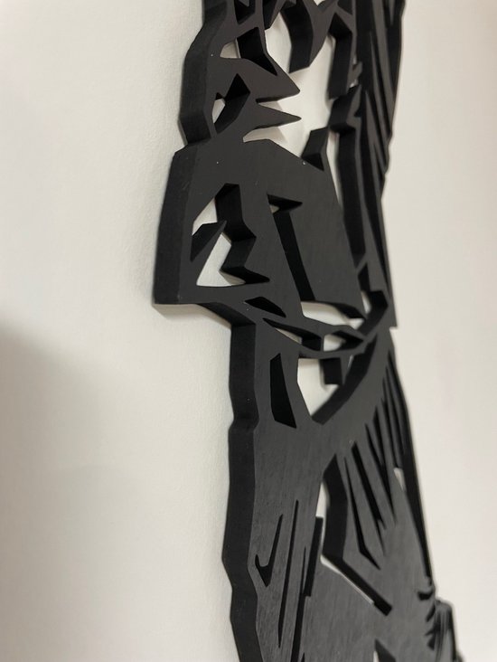 Gardien de but - Décoration murale - Bois - Décoration murale - Voetbal - Sport - 67x27cm - Gardien de but - Enfants